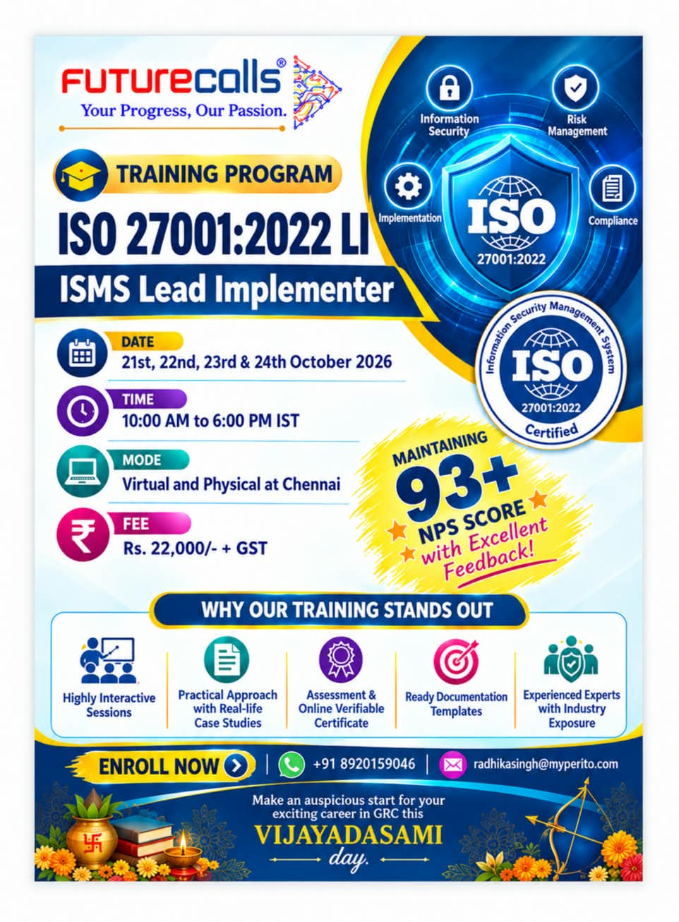 ISO 27001:2022 ISMS Lead Implementer Training